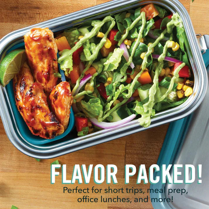 Premium Stainless Steel Leak-Proof Lunch Box, Convenient Portable & Insulated - Ocean Blue
