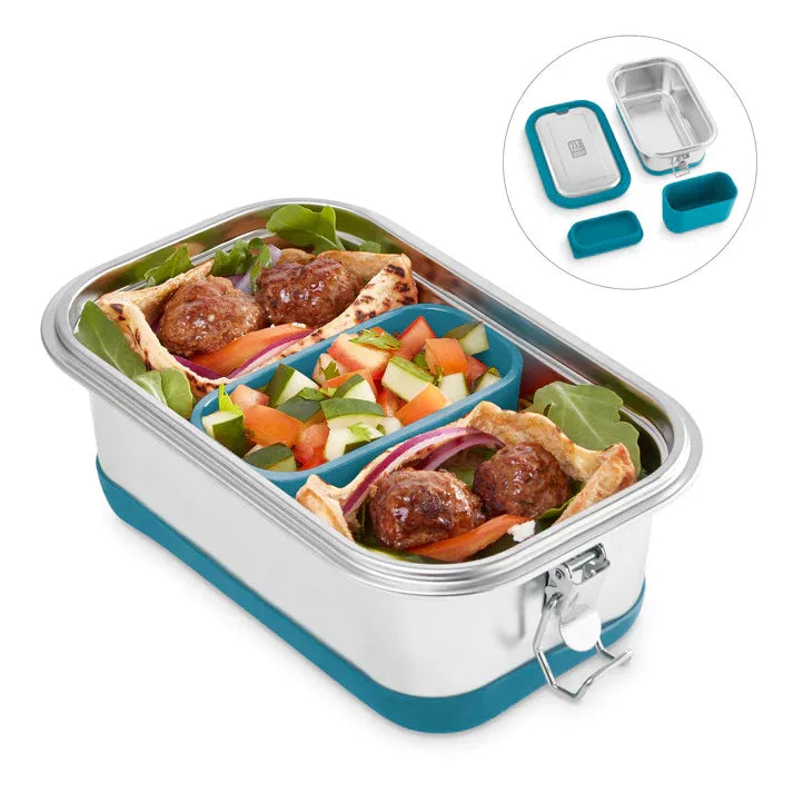 Premium Stainless Steel Leak-Proof Lunch Box, Convenient Portable & Insulated - Ocean Blue