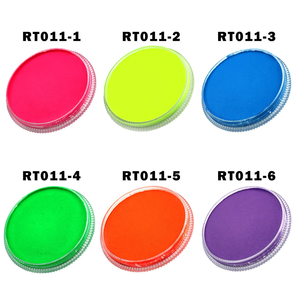 Face Painting Neon Fluorescent Makeup Drawing for Halloween Body Paint Pigment