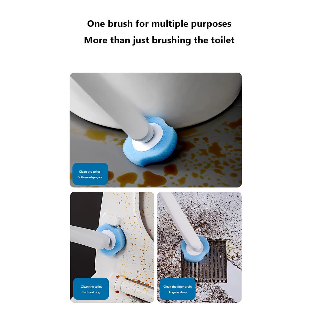 Disposable Toilet Bowl Brush Long Handle Cleaner & Replacement Heads