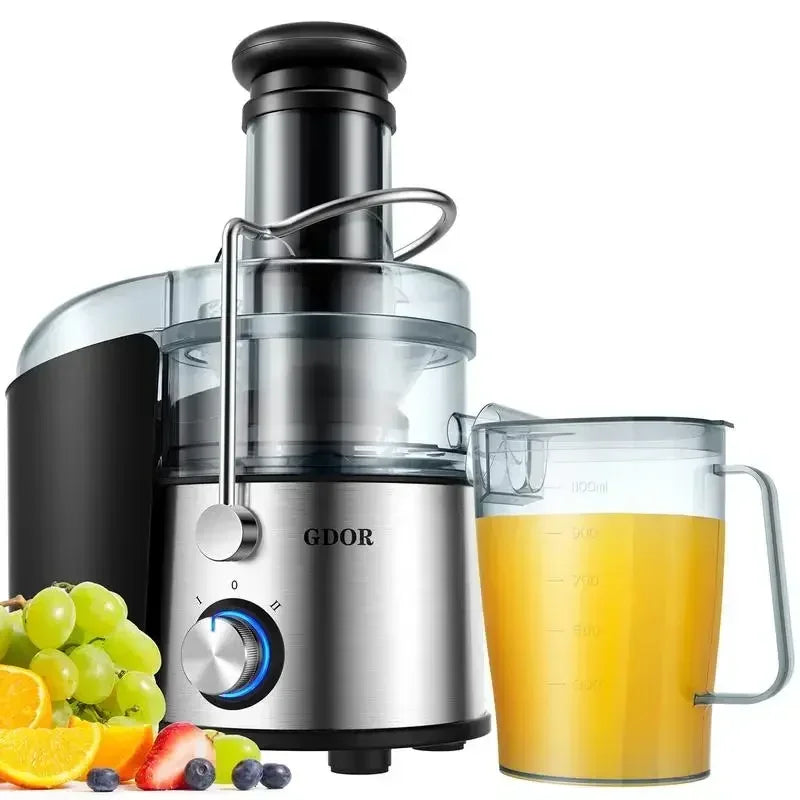 Juicer Machines with Titanium Enhanced Cut Disc, Dual Speeds .