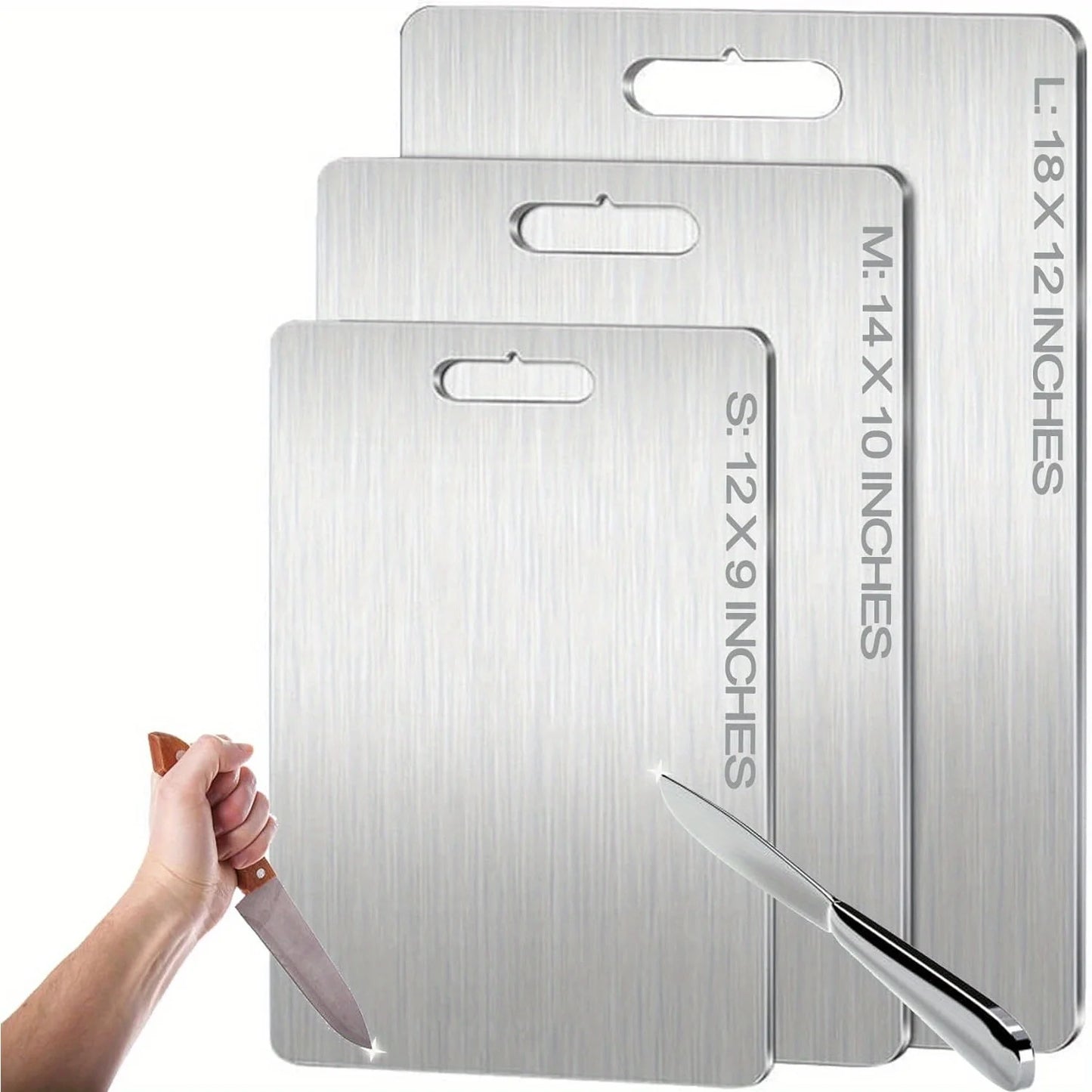 Titanium cutting board - double-sided for kitchen,
