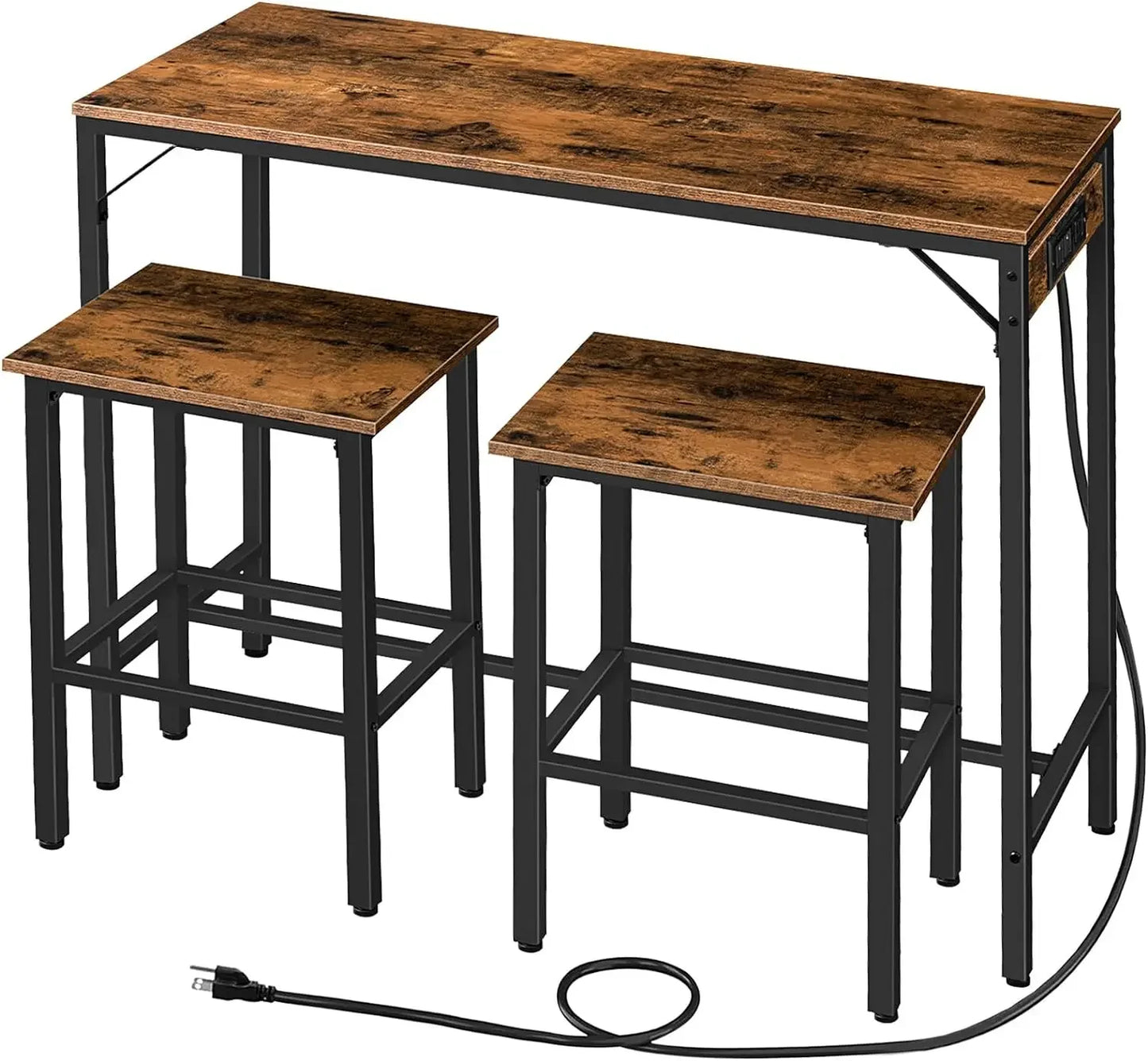 Dining Room Sets, Kitchen Bar Height Table with Stools of 2 Chair.