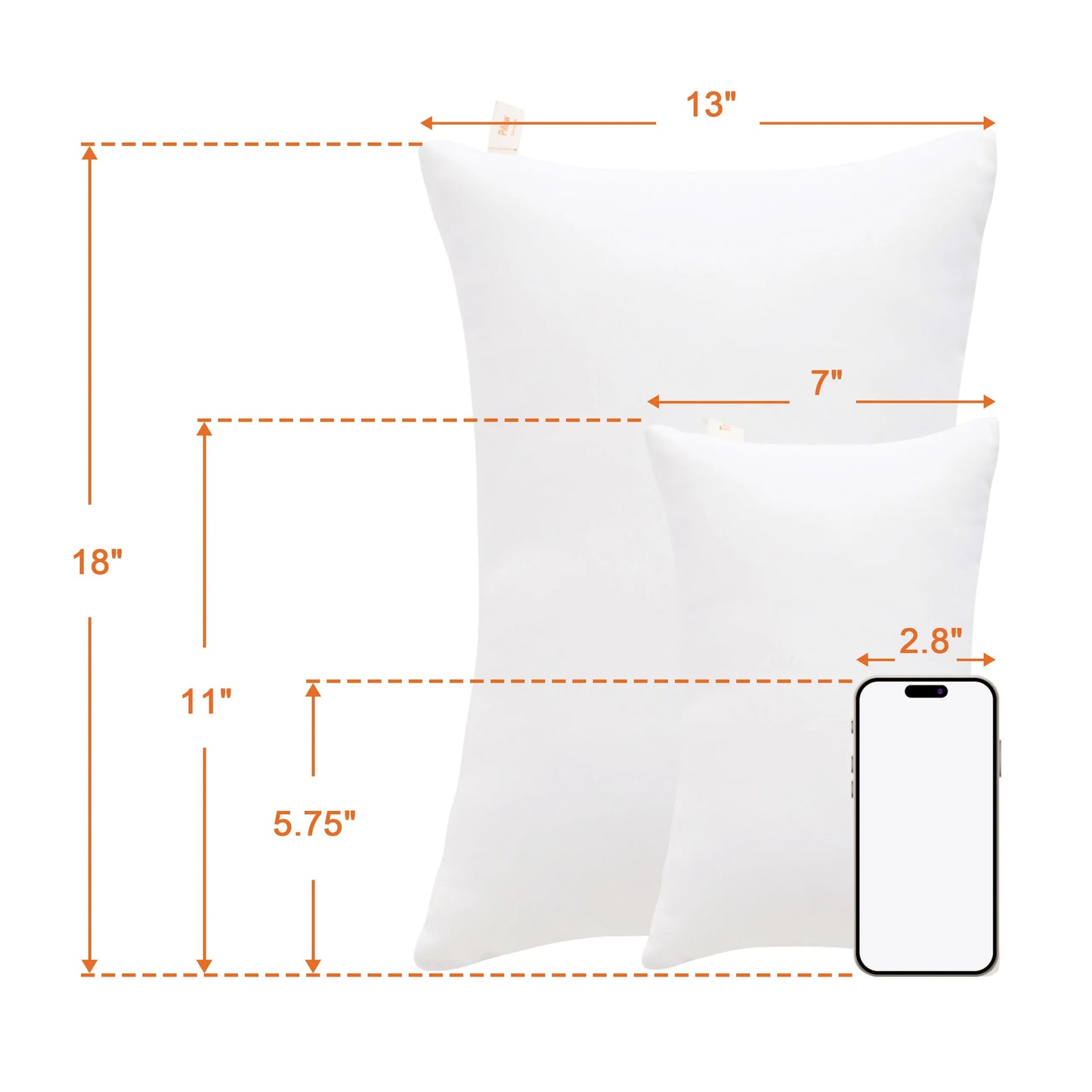 Microfiber Soft Tiny Pillows, Machine Washable Travel Pillows