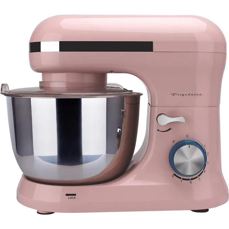 Retro Stand Mixer (Pink), used to mix seasonings, adjust food, kitchen