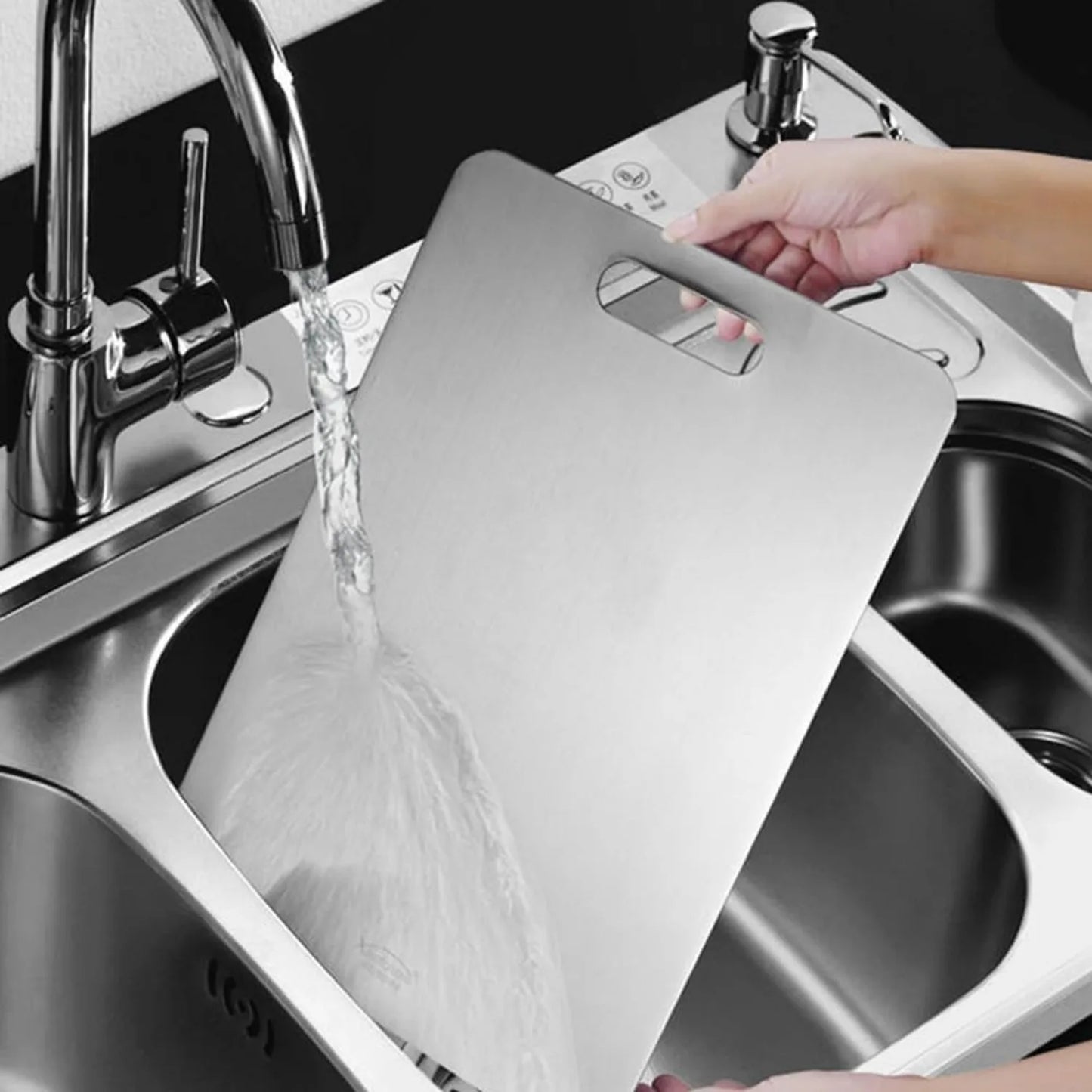 Titanium cutting board - double-sided for kitchen,