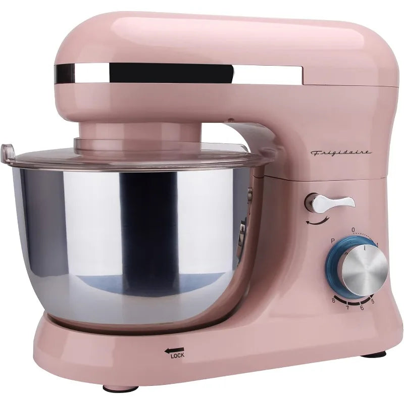 Retro Stand Mixer (Pink), used to mix seasonings, adjust food, kitchen