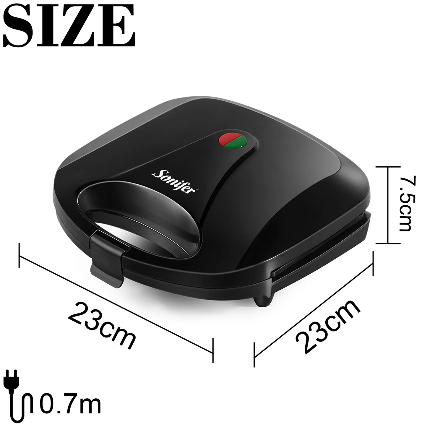 Sandwich Maker Breakfast Waffles Machine Non-stick Iron Pan