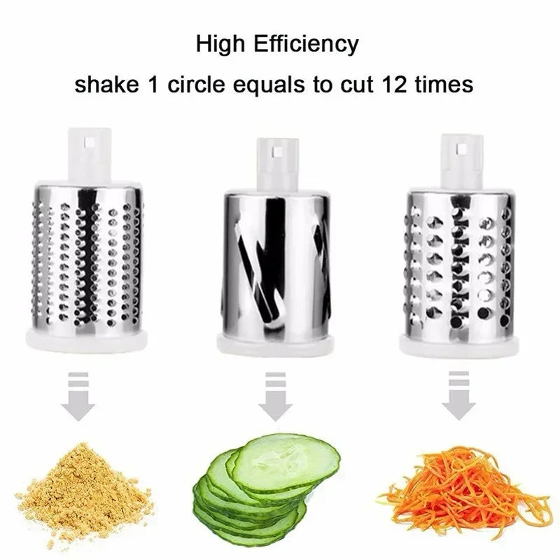 Vegetable Slicer Cutter Kitchen Cheese Grater Chopper Stainless Steel