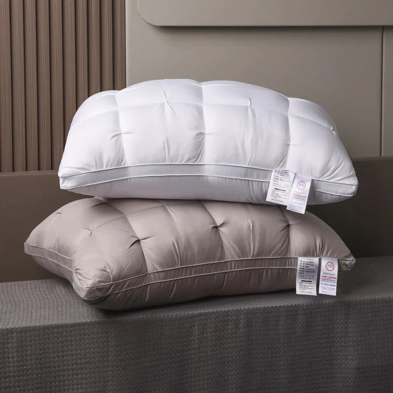 Luxurious Quality Pillow Deep Sleep Neck Support Non-Collapse High Pillow