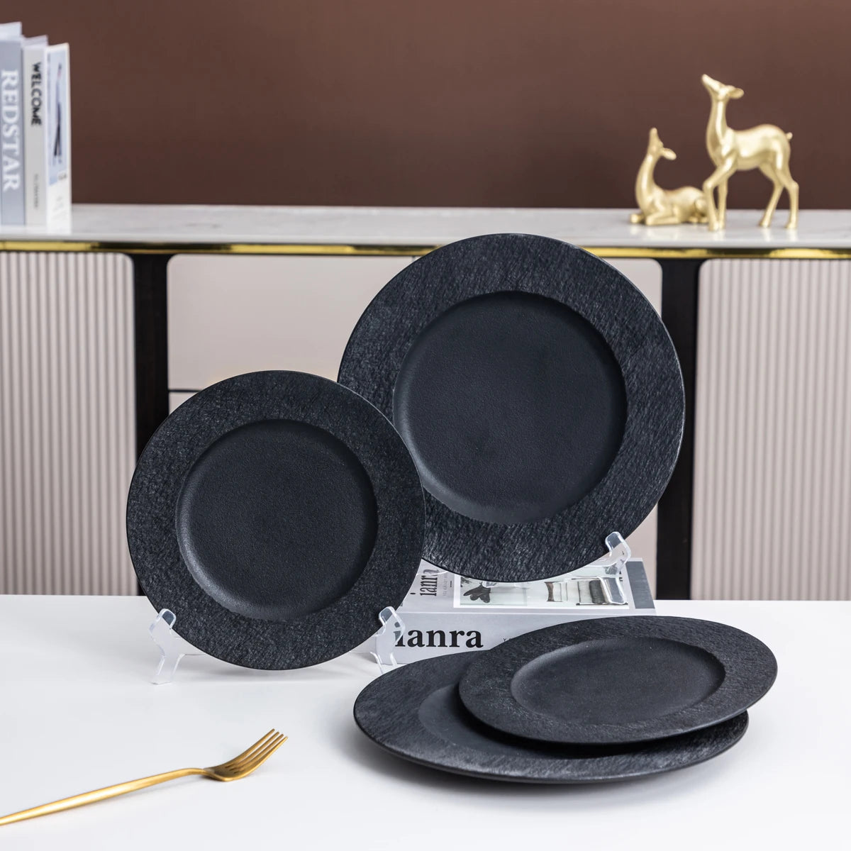 Dinnerware Dish Set Ceramic Dinner Tableware Dishware, Stoneware Plates
