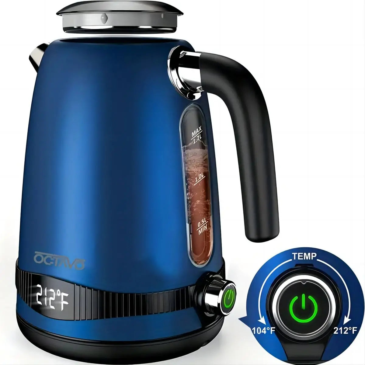 Electric Kettle, US Plug, Temperature Control With Heat Settings Kitchen and home