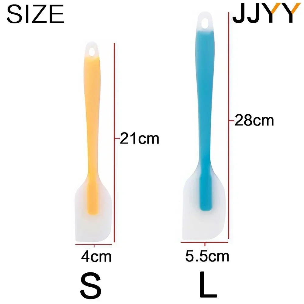 Silicone Spatula Set for Baking Heat Resistant Non-Stick Cake Cream Kitchen Tools