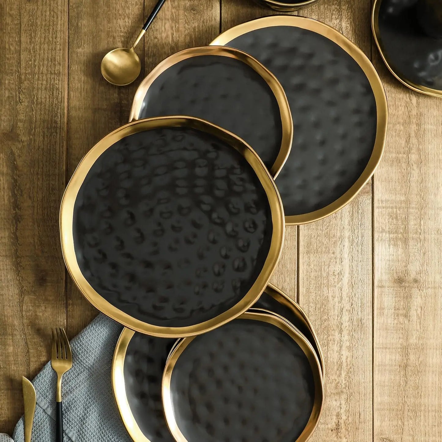 Stone Lain Modern Poreclain Dinnerware Set, Plates and Bowls Set, Dish set