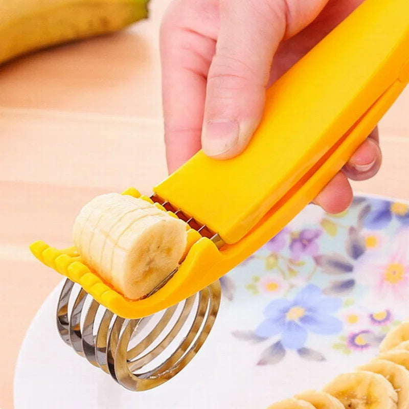 Stainless Steel Slicer Banana Cucumber Carrot Ham Sausage Cutter Fruit Slicer