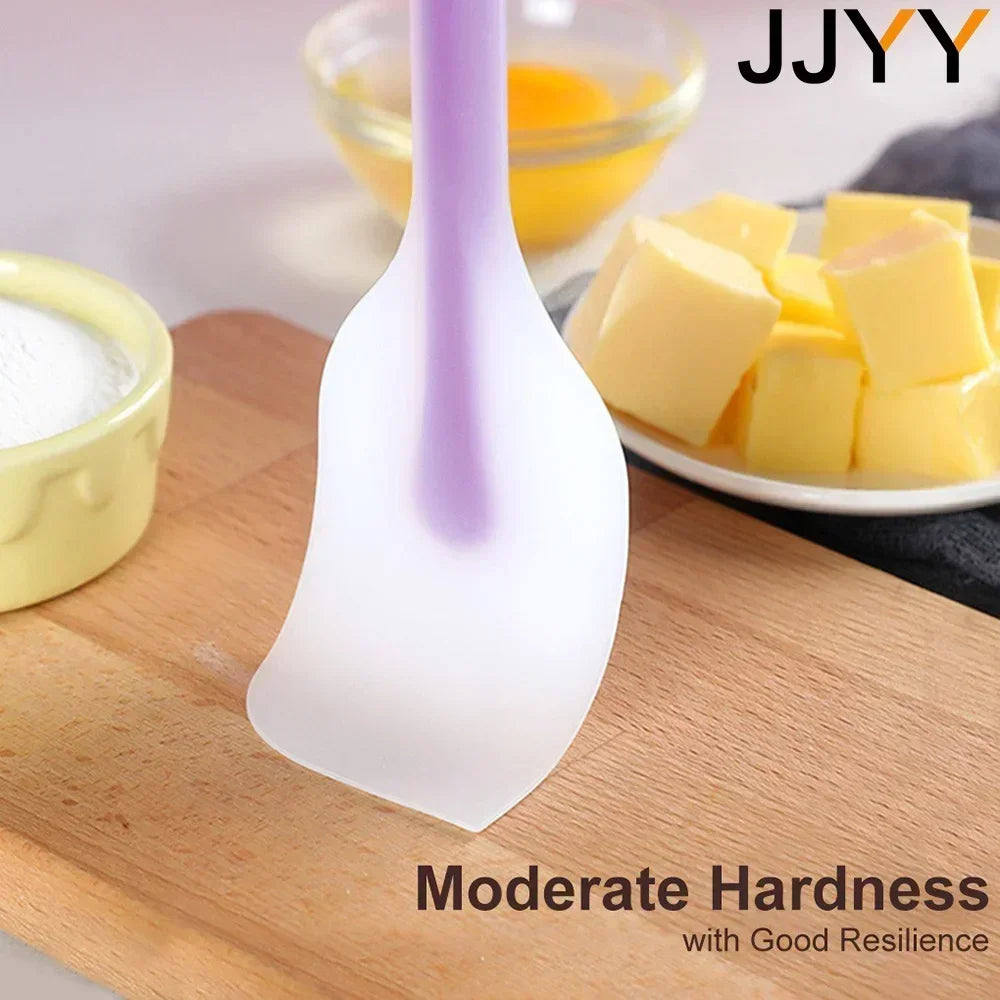 Silicone Spatula Set for Baking Heat Resistant Non-Stick Cake Cream Kitchen Tools