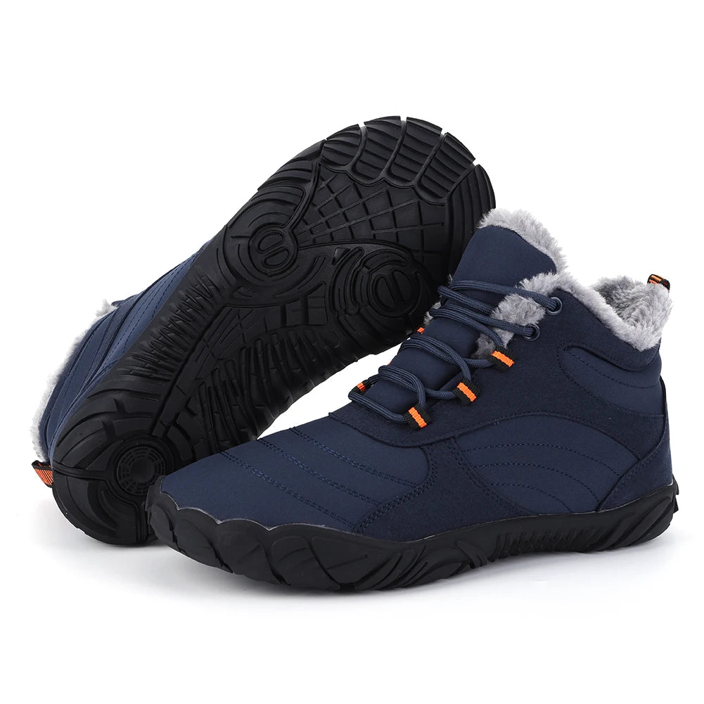 Men Winter Boots Outdoor And Women Ankle Boots Plush Warm Snow Shoes Non-slip Sneakers