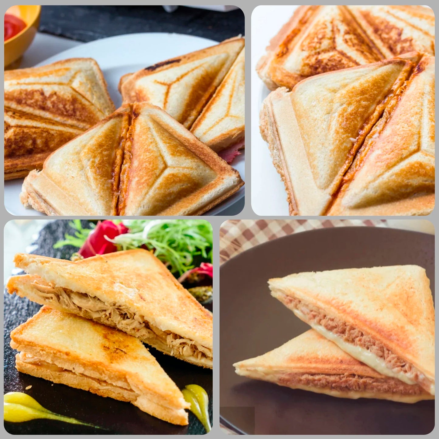 Sandwich Maker Breakfast Waffles Machine Non-stick Iron Pan
