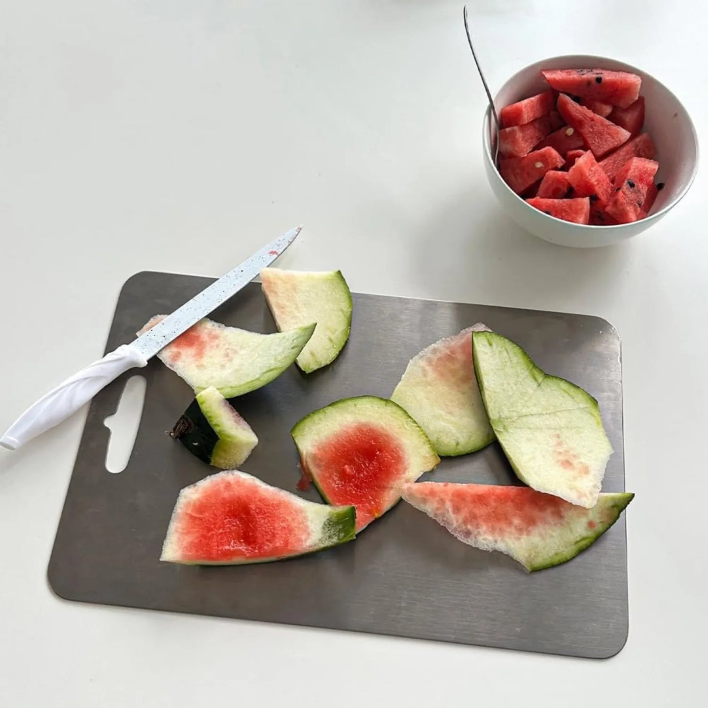 Titanium cutting board - double-sided for kitchen,
