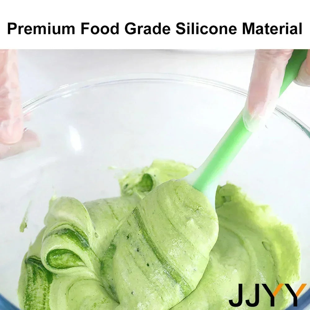 Silicone Spatula Set for Baking Heat Resistant Non-Stick Cake Cream Kitchen Tools