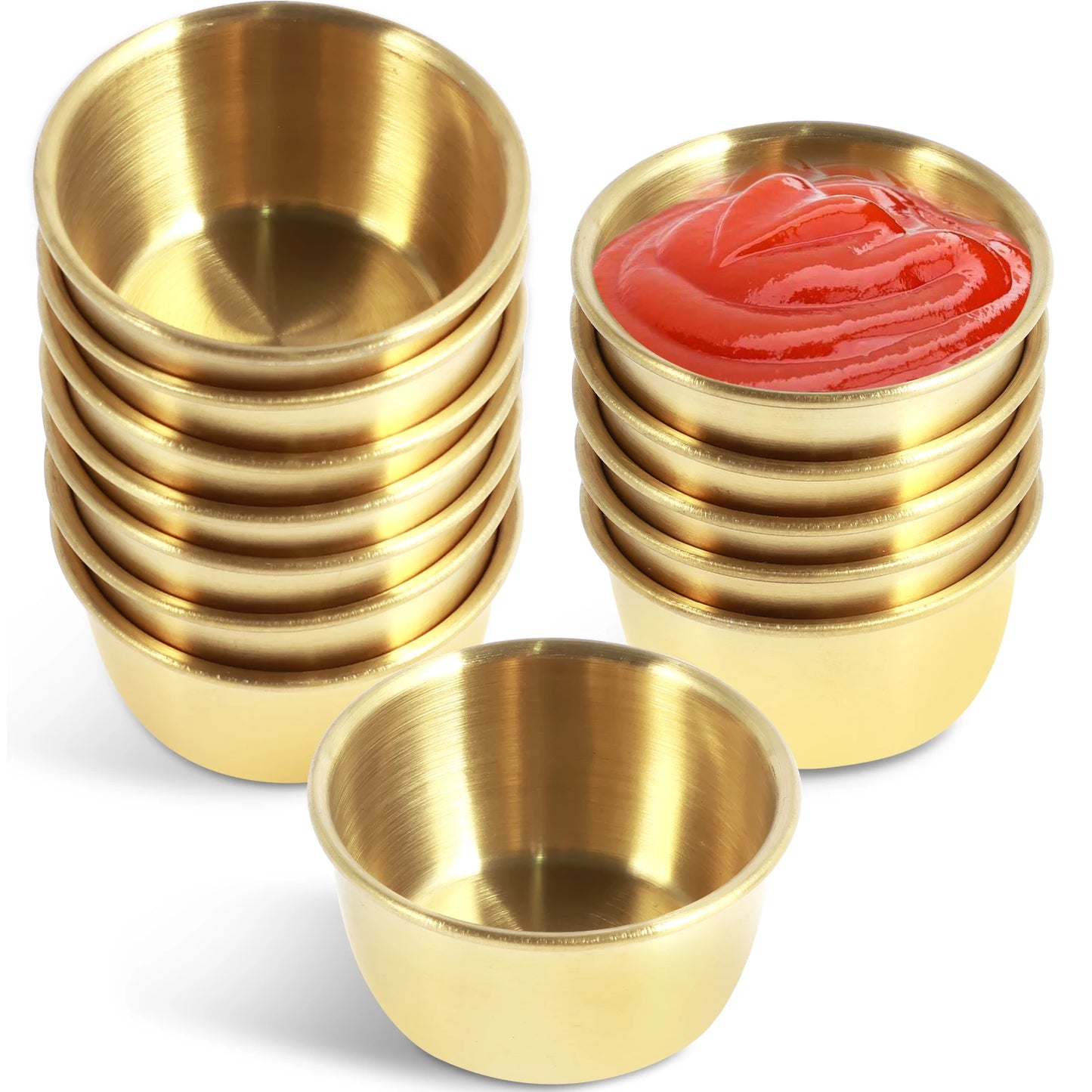 Sauce Dipping Bowl Round Sauce Dishes Mini Reusable Seasoning Cups