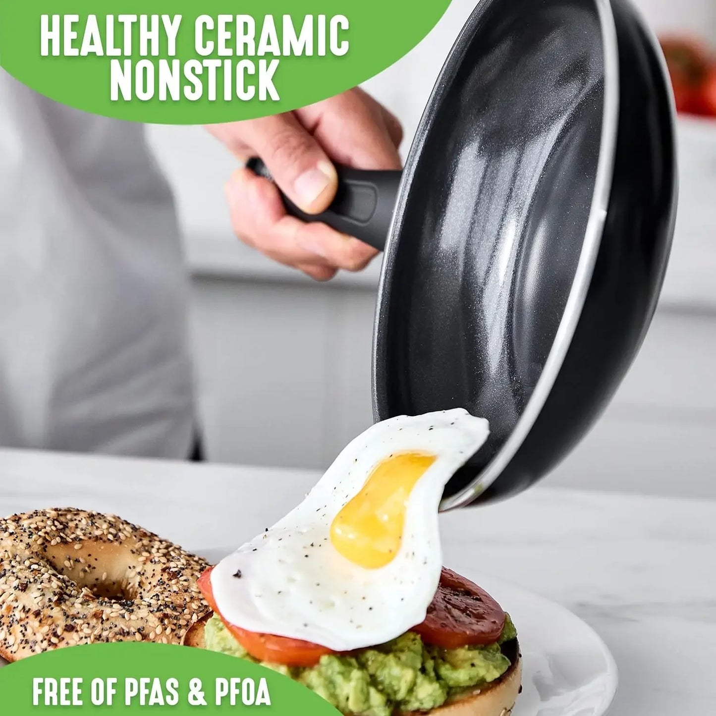 Cookware Pots and Frying Sauce Saute Pans Set with Kitchen Utensils, Dishwasher Safe,