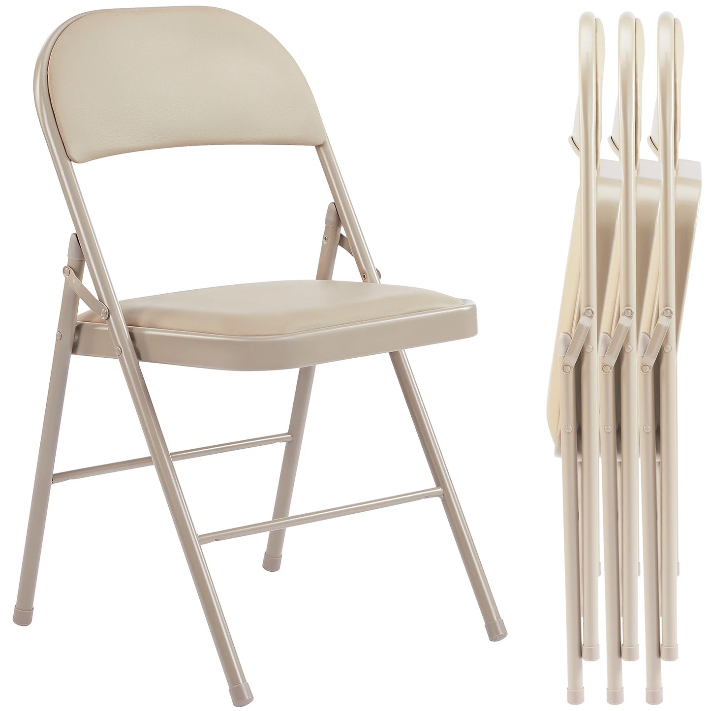 Folding Chair Metal Living Room Rocking Dinner Chairs Easy to Use Storage