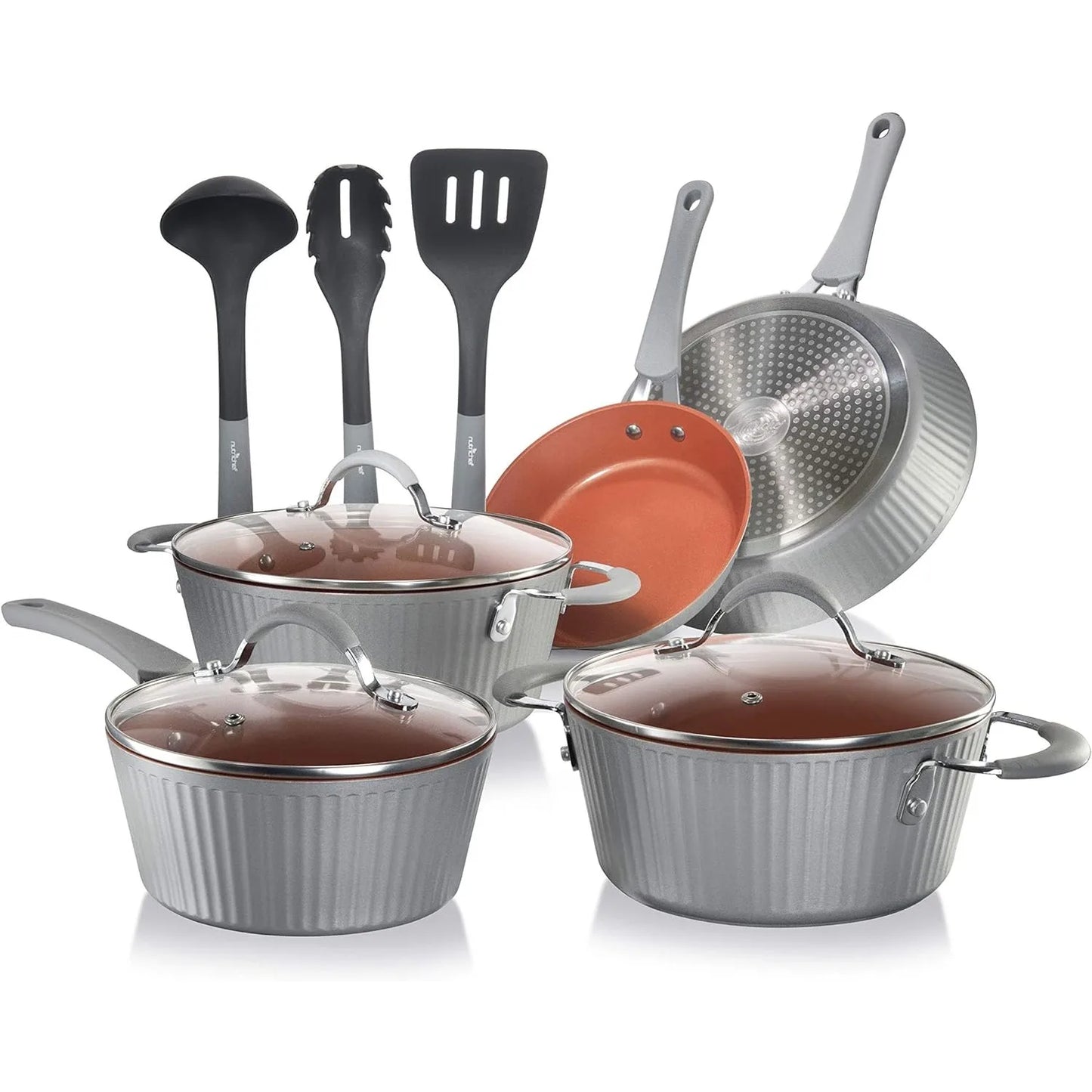 Nonstick Cookware |Home Kitchen Ware Set with Saucepan Cooking Pots