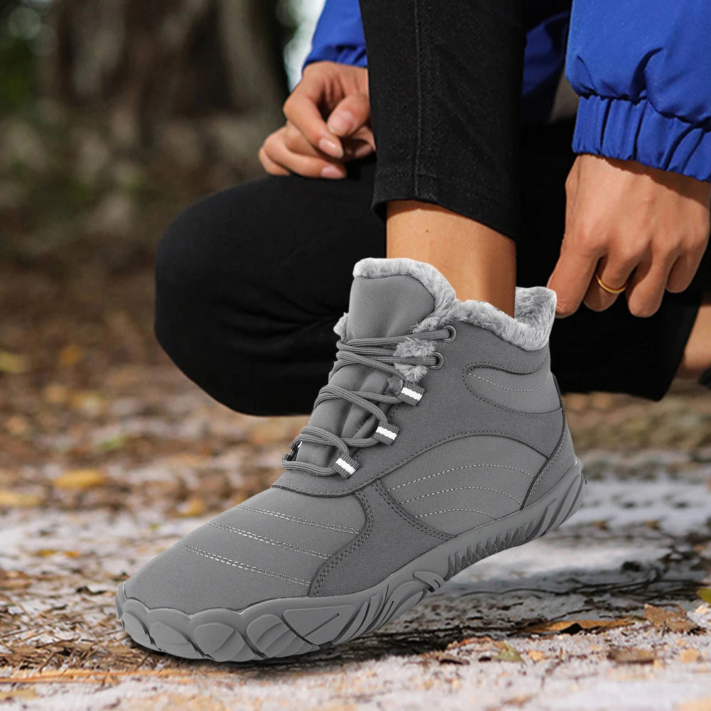 Men Winter Boots Outdoor And Women Ankle Boots Plush Warm Snow Shoes Non-slip Sneakers