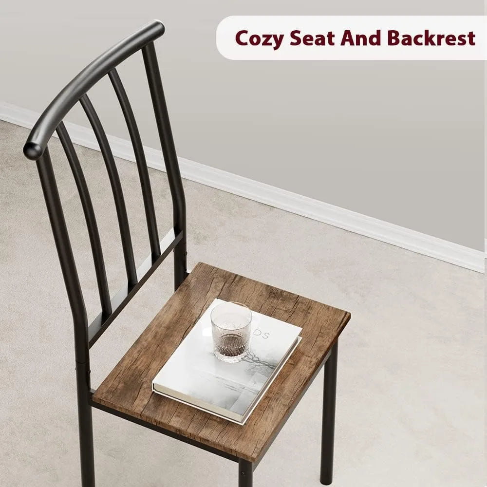 Dining Room Table Set with Chairs, Rectangle for Small Space