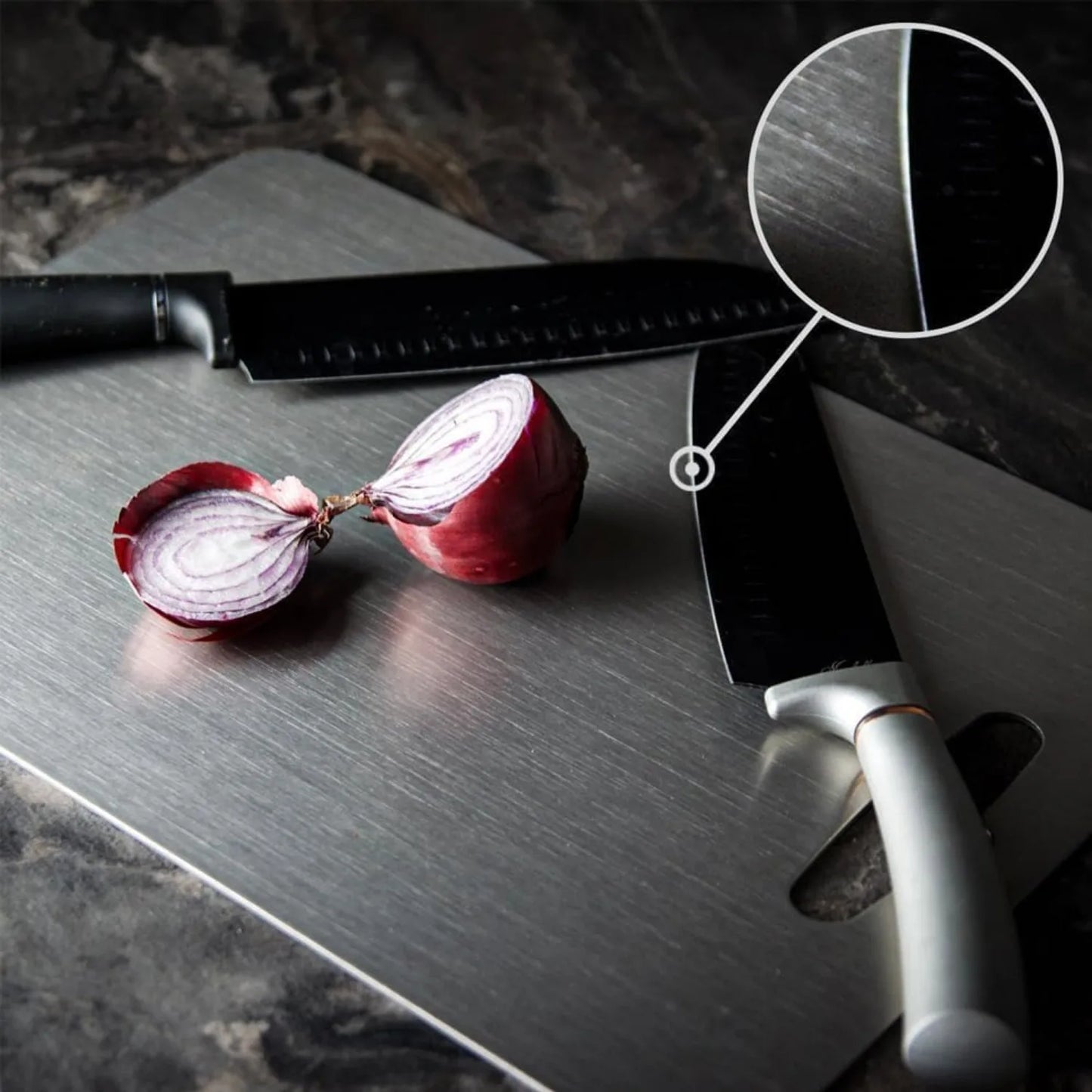 Titanium cutting board - double-sided for kitchen,