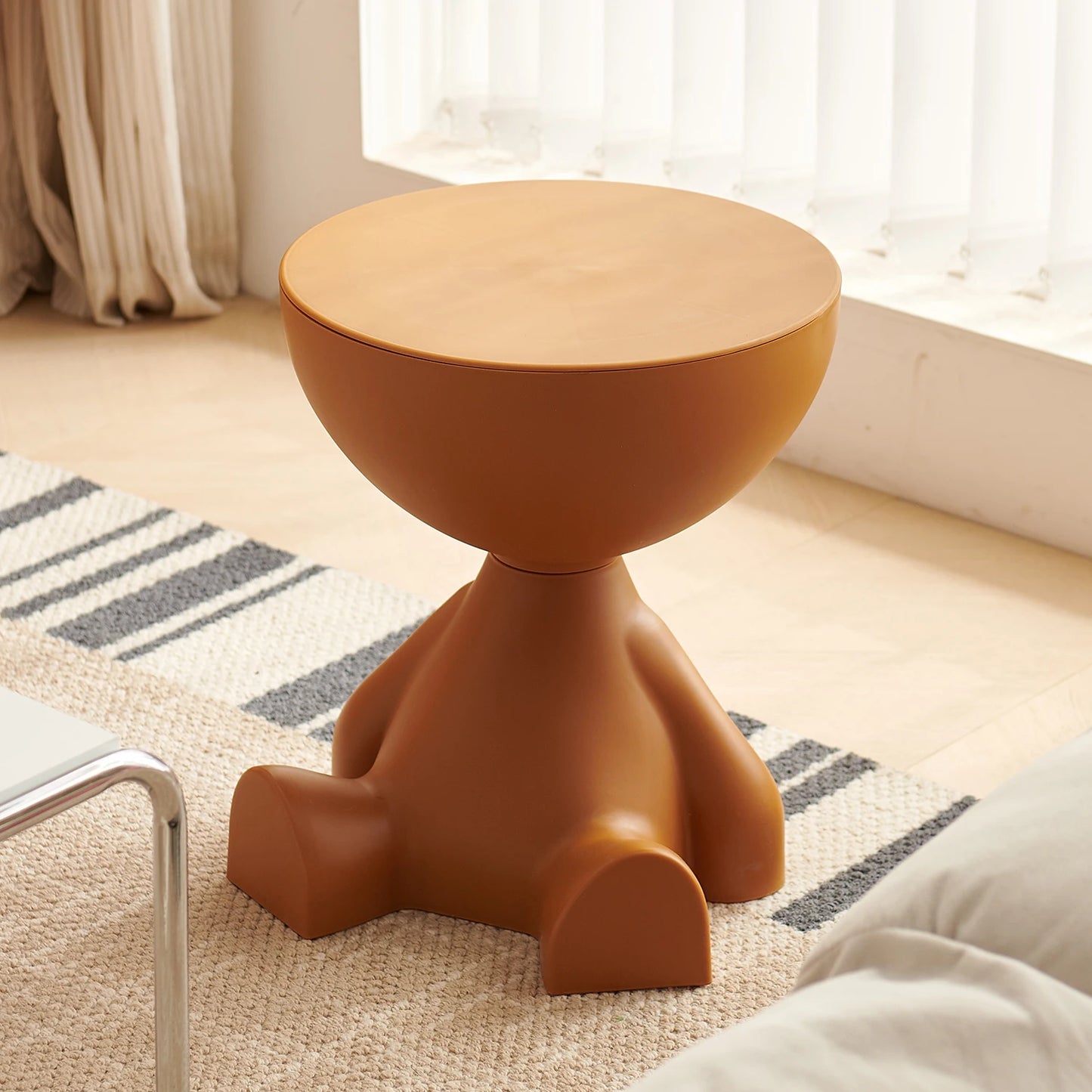 Small flat head coffee table cream style, home living room sofa side