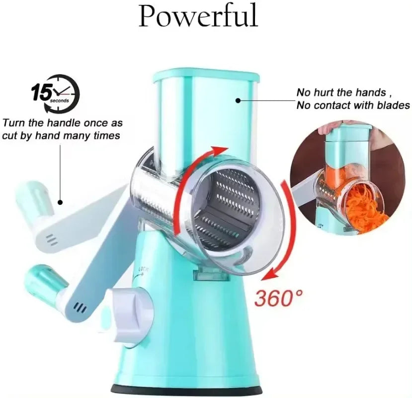Vegetable Slicer Cutter Kitchen Cheese Grater Chopper Stainless Steel