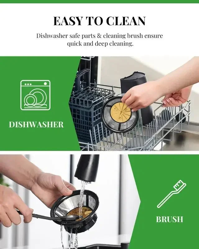 Juicer Machines with Titanium Enhanced Cut Disc, Dual Speeds .