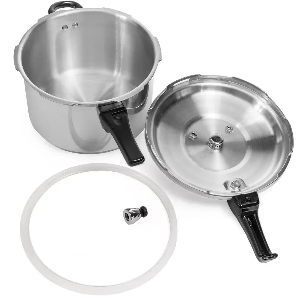 Deluxe Aluminum Pressure Cooker Cookware Fast Stove Cooking Pressure-