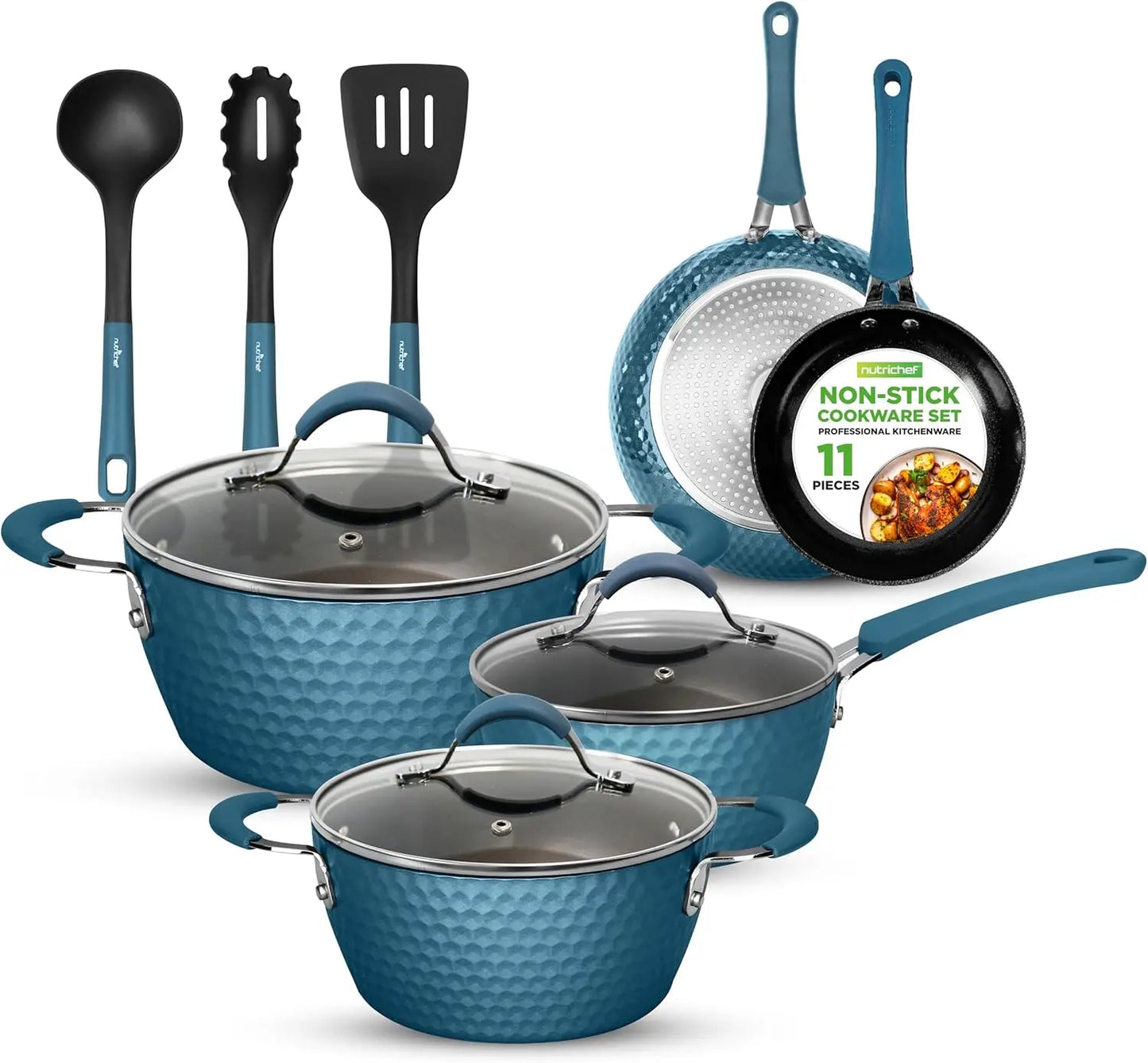 Nonstick Cookware |Home Kitchen Ware Set with Saucepan Cooking Pots