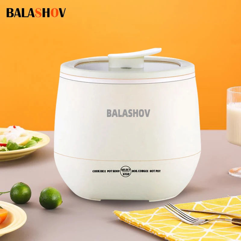 Electric Mini Rice Cooker Non Stick Pots for Cooking Portable Appliances for Kitchen