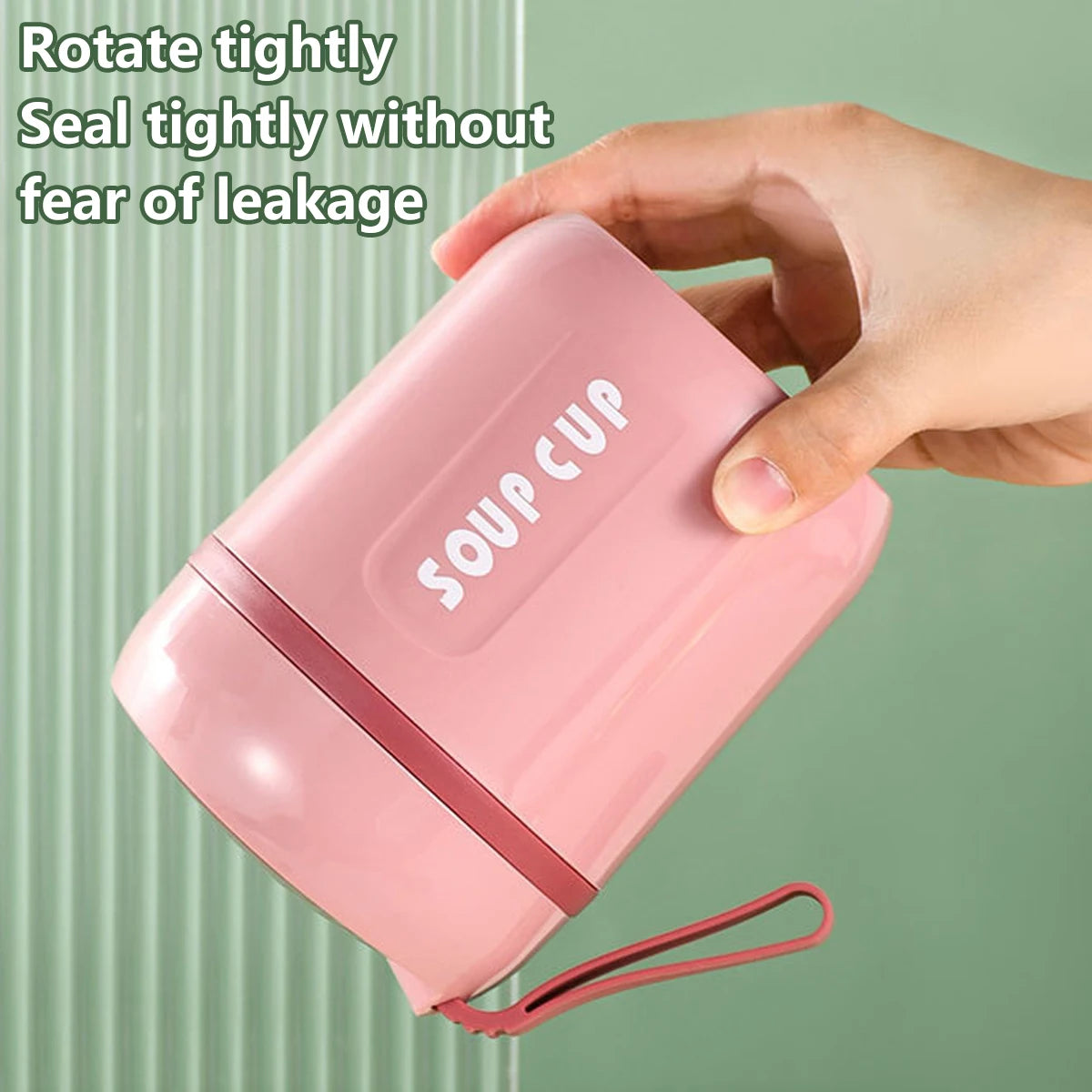 Portable Thermos Containers Food Jar Insulated Soup Cup Stainless Steel Lunch Box
