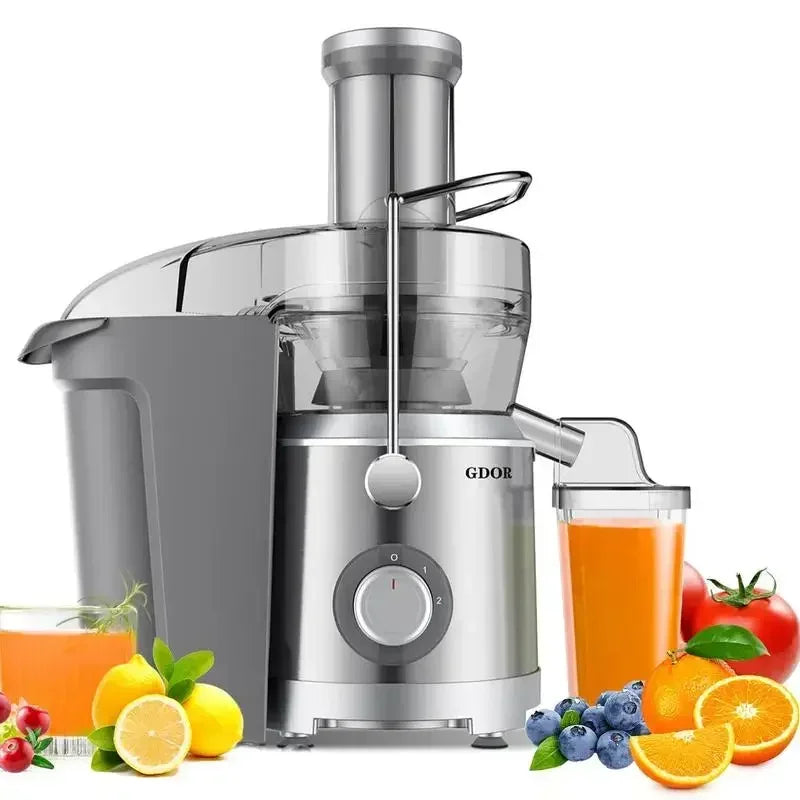 Juicer Machines with Titanium Enhanced Cut Disc, Dual Speeds .
