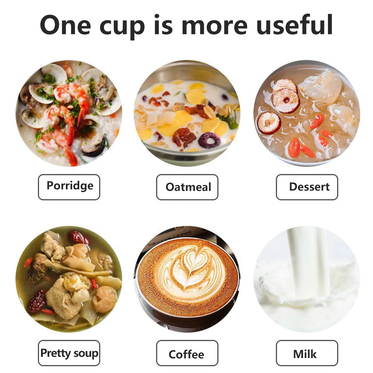 Portable Thermos Containers Food Jar Insulated Soup Cup Stainless Steel Lunch Box
