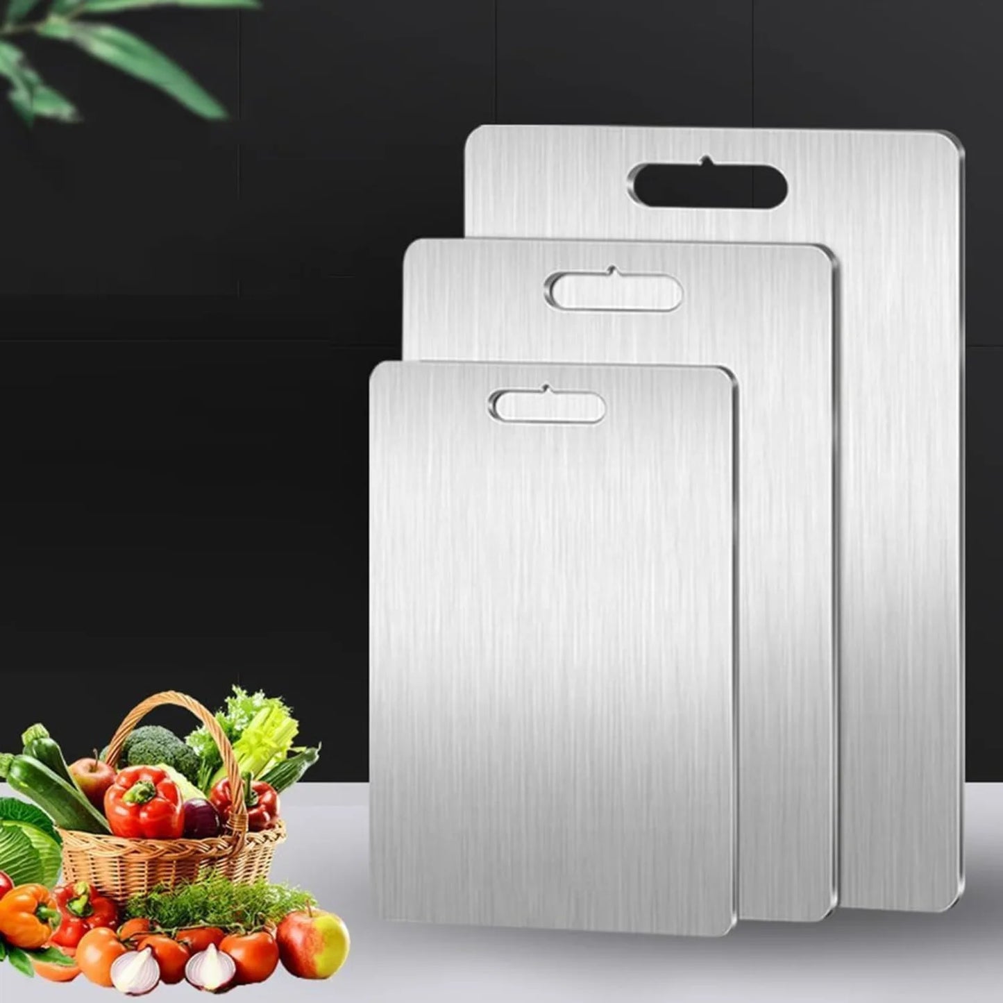 Titanium cutting board - double-sided for kitchen,