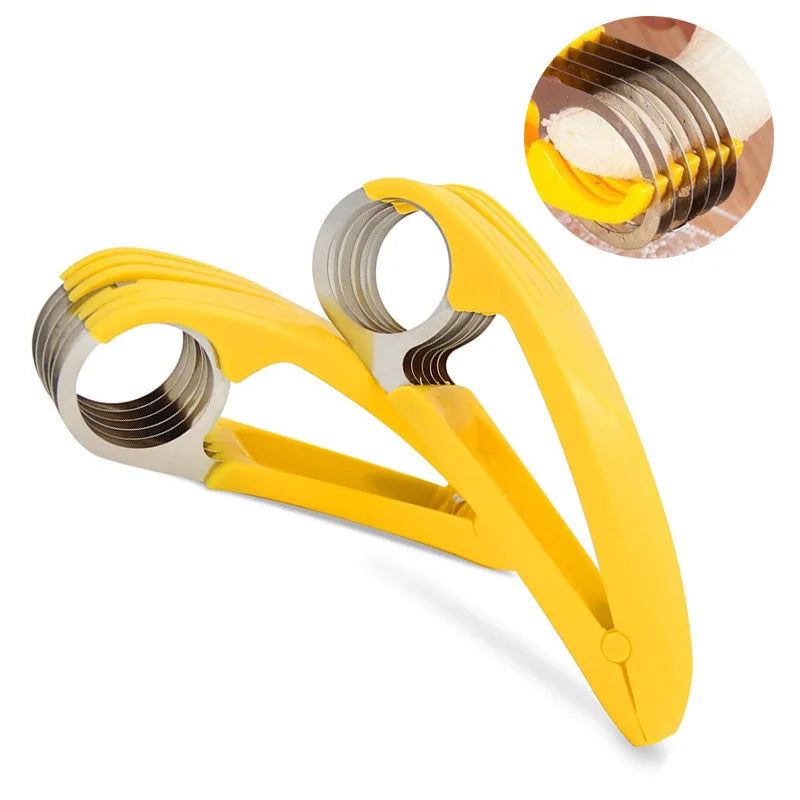 Stainless Steel Slicer Banana Cucumber Carrot Ham Sausage Cutter Fruit Slicer