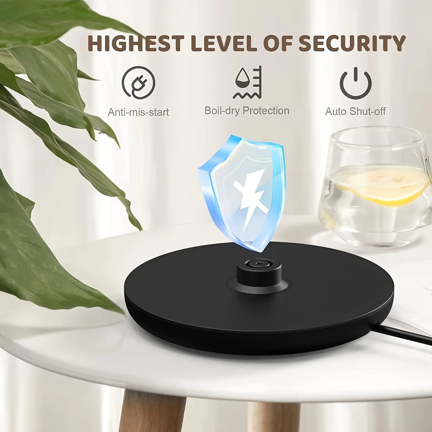 Electric Kettle, US Plug, Temperature Control With Heat Settings Kitchen and home