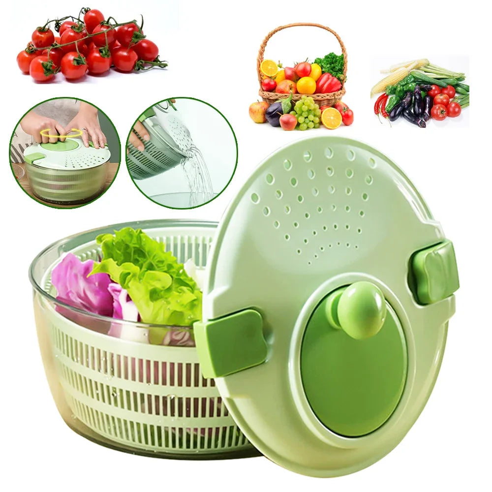 Vegetable Fruit Salad Drying Drain Basket Dehydrator Salad Kitchen Gadget .