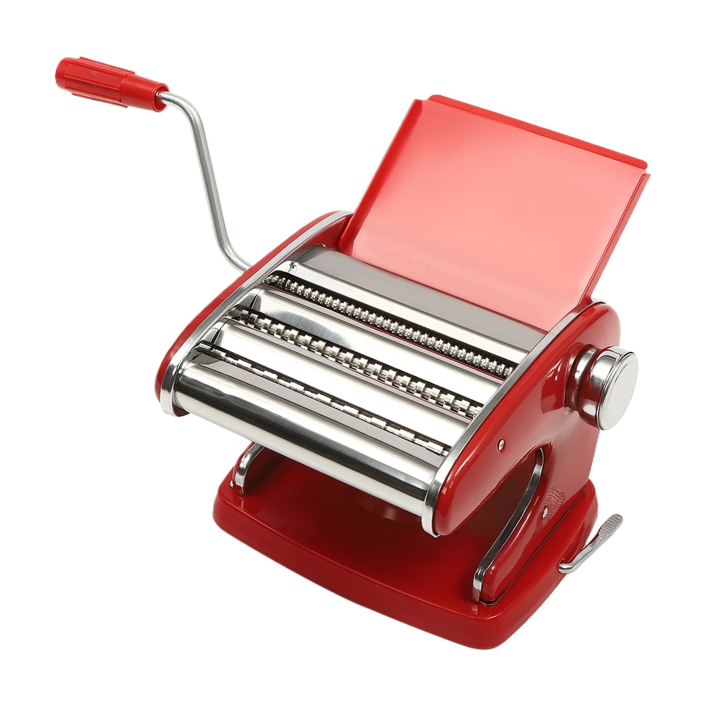 Manual Pasta Maker Machine Stainless Steel Thickness Settings Suction Cup