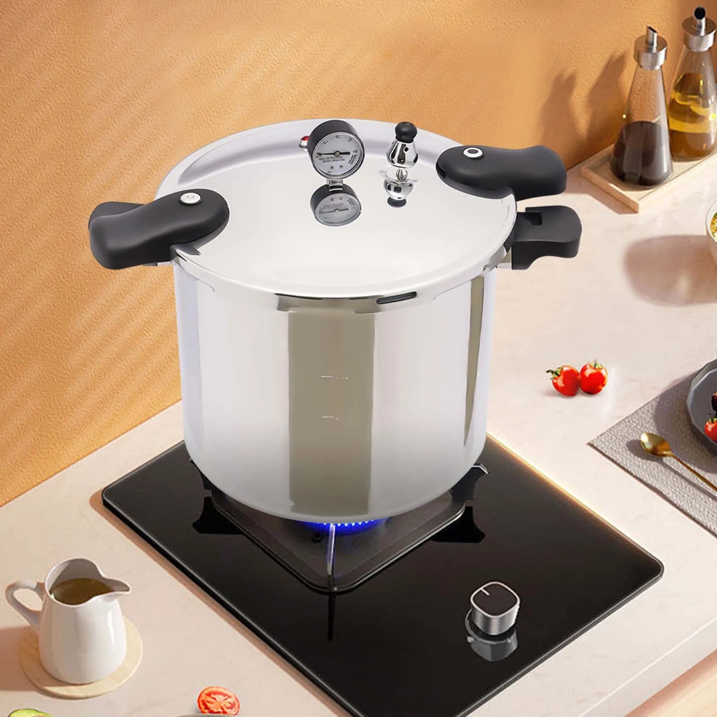 Cooker with Pressure Explosion Proof Safety Valve Extra-Large Size