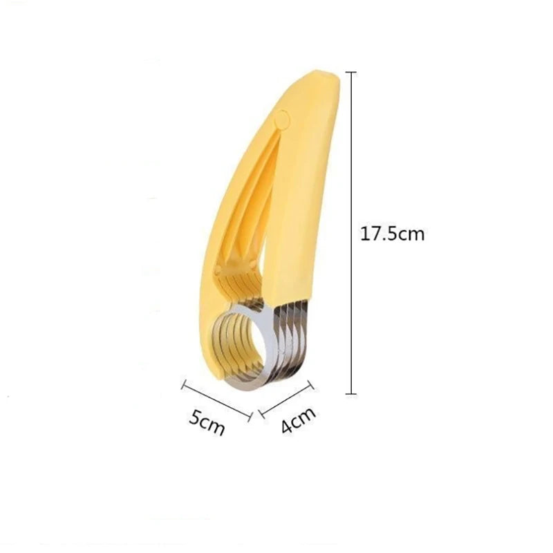 Stainless Steel Slicer Banana Cucumber Carrot Ham Sausage Cutter Fruit Slicer