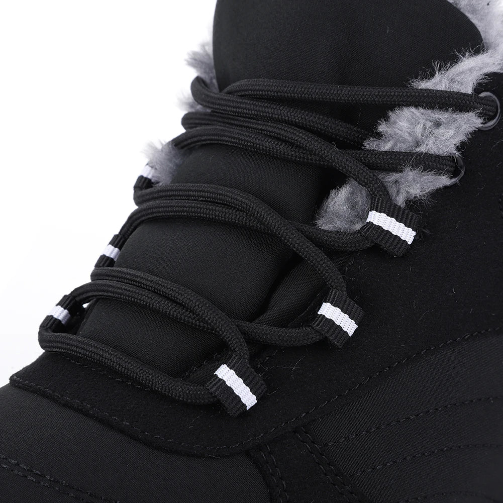 Men Winter Boots Outdoor And Women Ankle Boots Plush Warm Snow Shoes Non-slip Sneakers