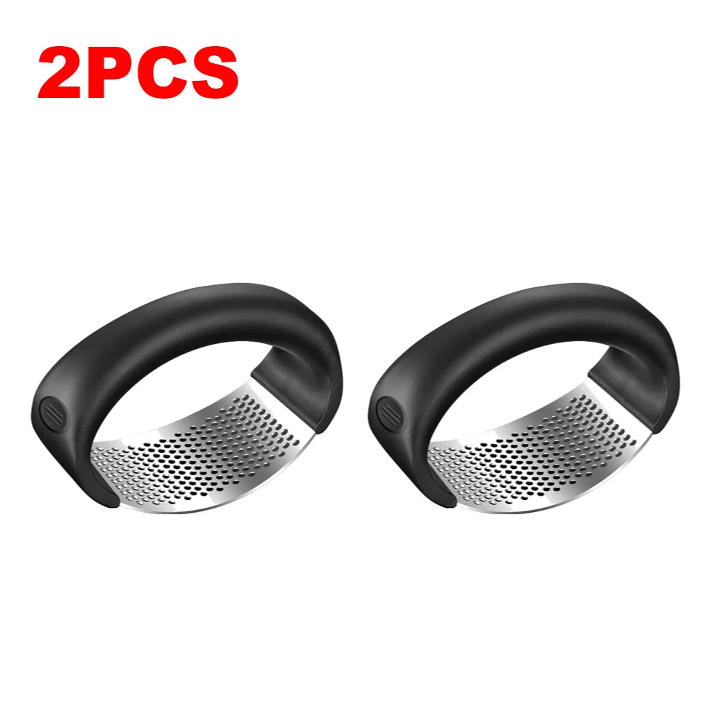 1/2pc Garlic Press Crusher Manual Mincer Stainless Steel Chopping Garlic
