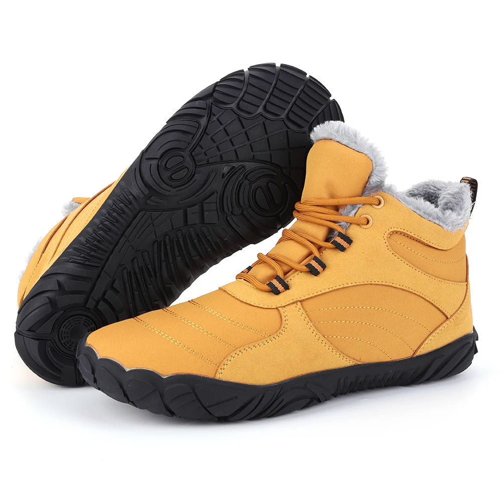 Men Winter Boots Outdoor And Women Ankle Boots Plush Warm Snow Shoes Non-slip Sneakers